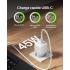Belkin BoostCharge Compact 45W USB-C PD Fast Charging AC Charger for All iPhone 16 and iPhone 15 Models Samsung Galaxy S25, iPad, AirPods, and More - White